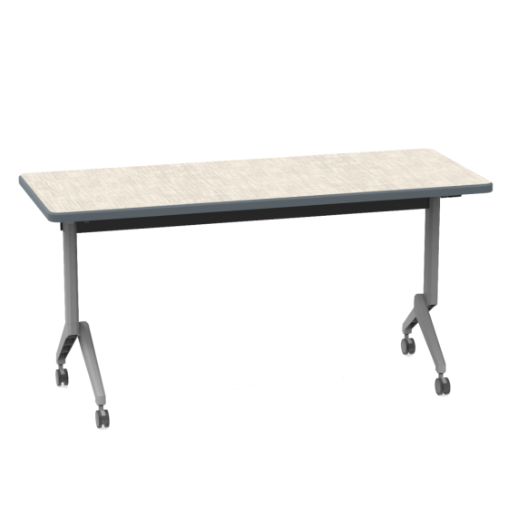 WB Manufacturing Flip Top 24" x 60" Table with Beveled Lotz Armor Edge™