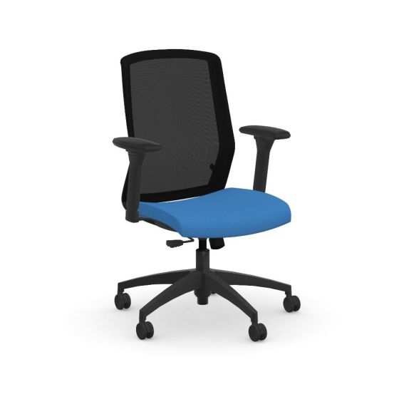 9to5 Seating Neo 300 LB Mesh Mid-Back Office Task Chair with Simple Synchro-Tilt Control and Height & Width Adjustable Arm with Pivot & Swivel Pad