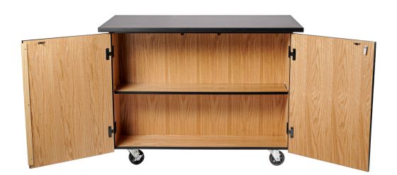 National Public Seating Mobile Science Cabinet - Microscope Cabinet Cart with Chemical Resistant Top - Model MSC05-C