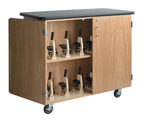 Diversified Spaces Mobile Microscope Storage Cabinet