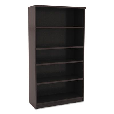 GOGO® Essentials Five-Shelf Bookcase-Espresso