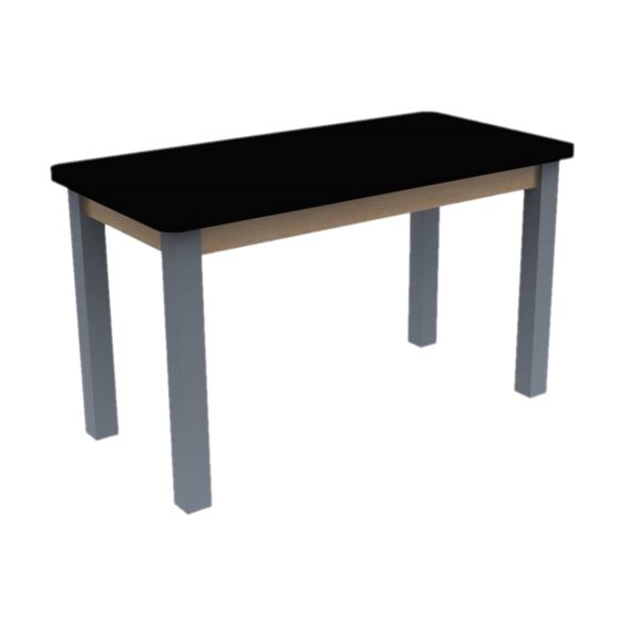 Diversified Spaces PerpetuLab Science Lab Table with Plain Apron, Steel Legs, and Laminate Top - 24" x 48"