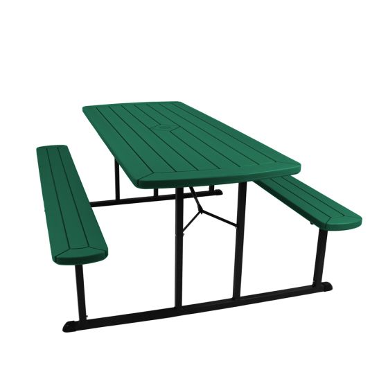 NPS® 30" x 72" Blow Molded Picnic Table - Green