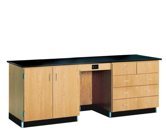 Diversified Spaces 8' Instructor's Desk with Epoxy Resin Top
