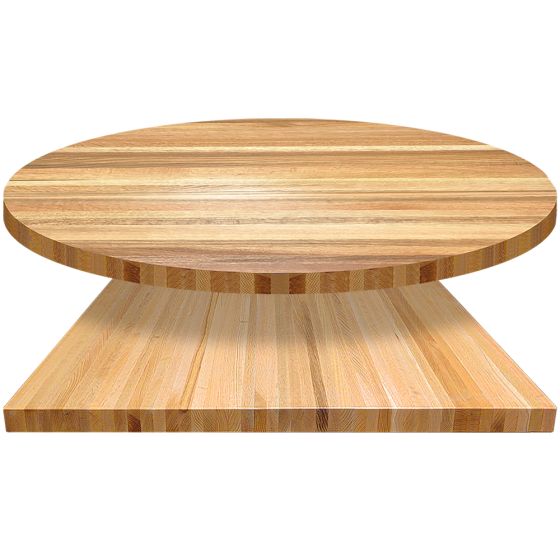 Solid Wood Butcher Block Table Top, Premium, Oak, 24" x 24"