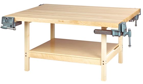 Diversified Spaces 4 Station Workbench with 4 Vises