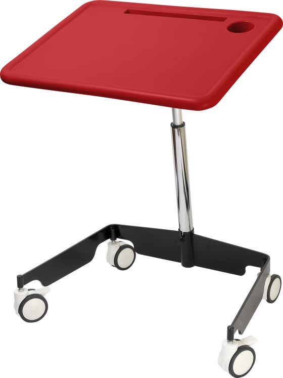 Kore Design® Kids Sit-Stand Mobile Student Desk, Adjustable 31"-38", Red