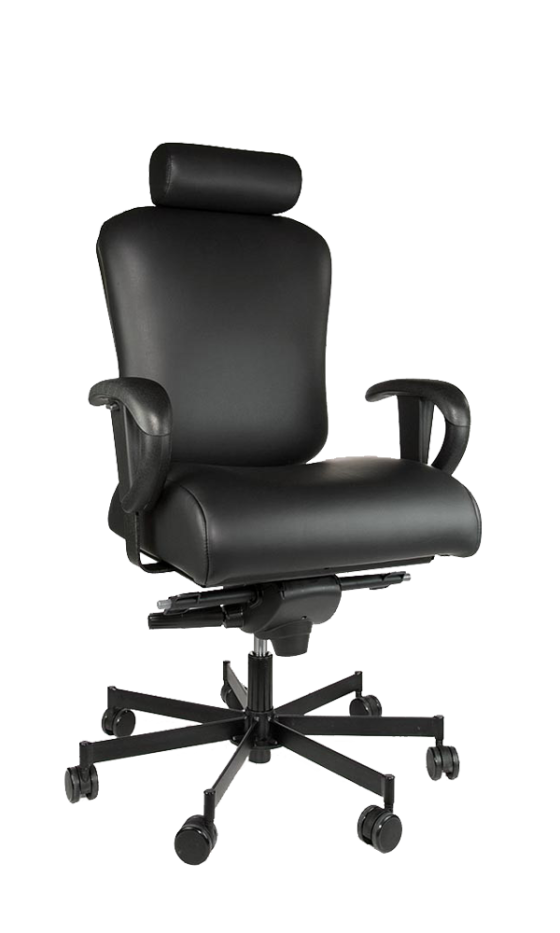 Concept Seating 550 LB 24/7 Multi-Shift Heavy Duty Operator Chair with Headrest - Model 3150HR