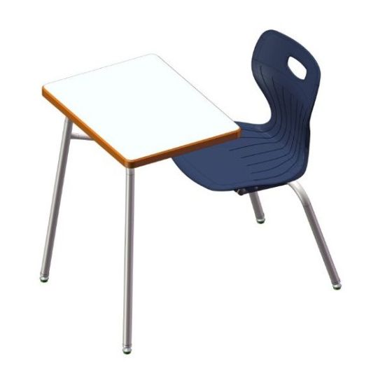 USACapitol Euroflex 16" Laminate Combination Desk with Spray Edge