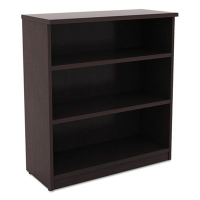 GOGO® Essentials Three-Shelf Bookcase-Espresso