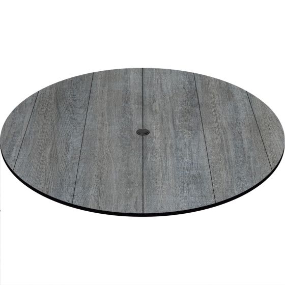 COMPCOR Outdoor Table Top - 48" Round - Weathered Pewter