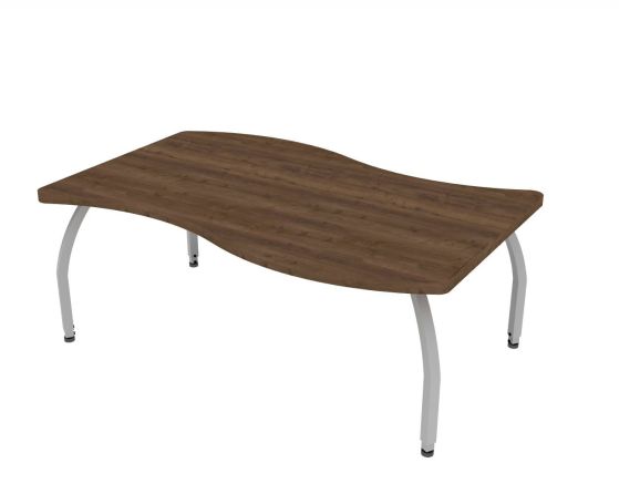 ELO® Tide XL 35"D x 54"L Table with 3mm Edge HPL Top and 1.25" Junior Adjustable Square Legs