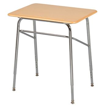 USACapitol Aptitude Adjustable Desk, 23.5”- 29.5”, with XL Hard Plastic Top