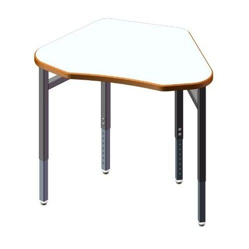 USACapitol Unite6 Adjustable Desk, 22" - 33", with Laminate Top and Spray Edge