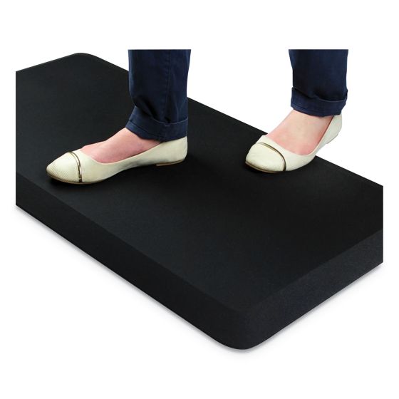 Floortex AFS-TEX 3000 Anti-Fatigue Mat, Rectangular, 20 x 39, Black