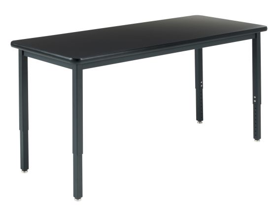 Diversified Spaces Adjustable Height Metal Table with Laminate Top - 60" x 42"
