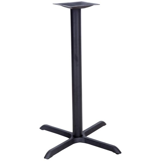 Pro-Tough 22" x 30" X-Cross Restaurant Table Base - Bar Height