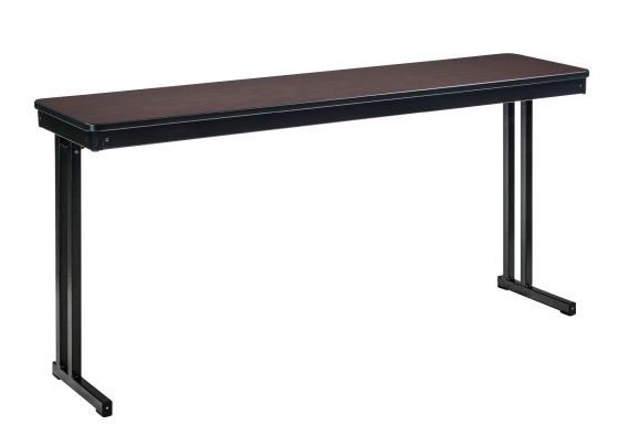 NPS® 18" x 48" Max Seating Folding Training Table, Particleboard Core/T-Mold, Cantilever Legs, Custom Laminate