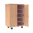 Diversified Spaces Robotics Tote Cabinet, Oak, 36"W x 24" D x 53" H