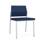 Lesro Avon 300 LB Heavy Duty Armless Guest Chair with Upholstered Seat and Upholstered Back