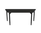 NPS® Heavy-Duty Height Adjustable Activity Table, 30" x 72" Trapezoid, Particleboard Core/Edge Banding, Black Legs