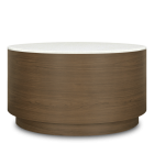 Kwalu Brianza Commercial Reception Area Round Drum Coffee Table