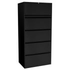 OS Metal 5 Drawer Lateral File - Black