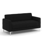 Martin Retro Sofa, Black, Silver