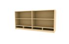 Indiana Furniture Canvas Tall Wall Mount Open Hutch with Paper Slots - 15" X 60"